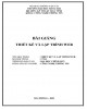 Bài giảng Thiết kế và lập trình Web: Phần 1 – Đại học Hàng Hải