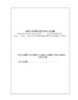 Tiêu chuẩn kỹ năng nghề: Xây dựng và hoàn thiện công trình thuỷ lợi