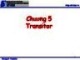 Bài giảng Nhập môn điện tử - Chương 5: Transitor
