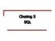 Bài giảng Cơ sở dữ liệu - Chương 5: SQL