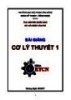 Bài giảng Cơ lý thuyết 1