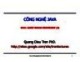 Bài giảng Công nghệ Java: Chương 11 -  PhD. Trần Quang Diệu