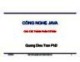 Bài giảng Công nghệ Java: Chương 2 - PhD. Trần Quang Diệu