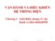 Bài giảng Vận hành và điều khiển hệ thống điện – Chương 1: Giới thiệu chung về vận hành và điều khiển hệ thống điện