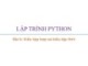 Bài giảng Lập trình Python: Bài 6 - Trương Xuân Nam