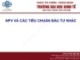Bài giảng Tài chính doanh nghiệp - Chương 7: NPV và các tiêu chuẩn đầu tư khác