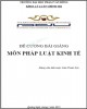 Bài giảng Pháp luật kinh tế 