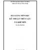 Bài giảng Kỹ thuật thủy lực và khí nén: Phần 2