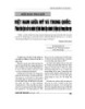 Việt Nam giữa Mỹ và Trung Quốc: Phân tích lịch sử và chính trị tình hình địa chính trị hiện tại trong khu vực