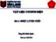 Bài giảng Vật liệu cơ sinh điện - Tuần 4: Nhiệt luyện thép