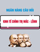 Ngân hàng câu hỏi ôn thi trắc nghiệm môn Kinh tế chính trị Mác - Lênin