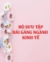 Bộ sưu tập Bài giảng chuyên ngành Kinh tế